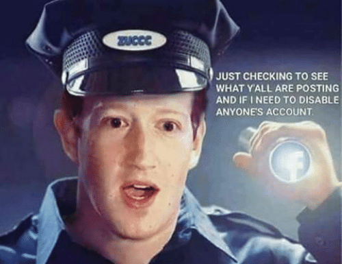 Meme Zuckerberg police