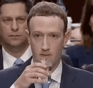 Mark Zuckerberg drinking gif