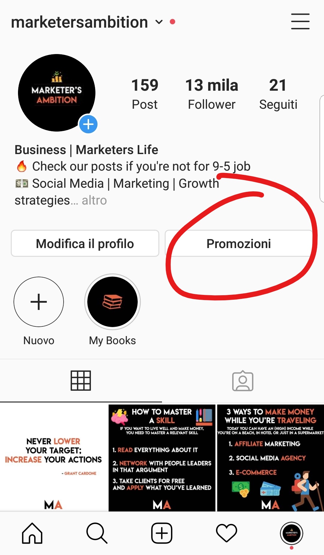 Come fare una sponsorizzata su IG