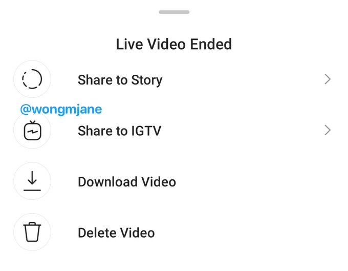 Live Instagram su IGTV