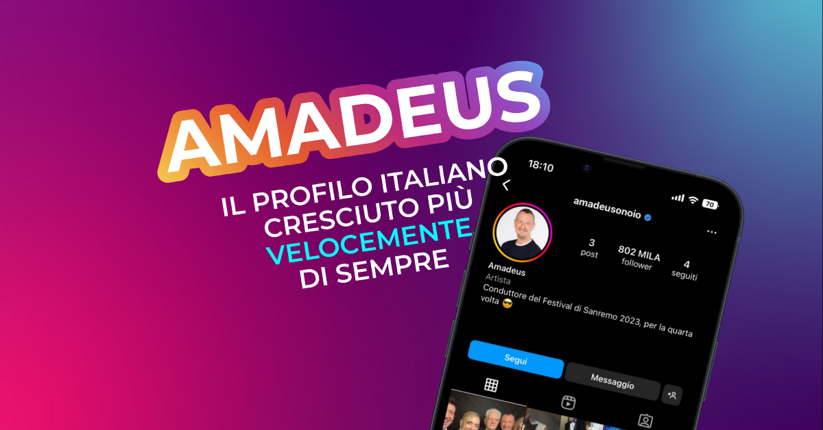 Amadeus Instagram Chiara ferragni Sanremo