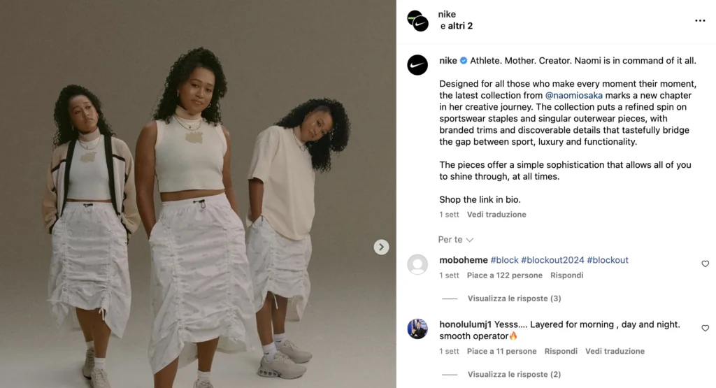 nike instagram collab posts case study