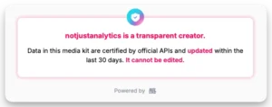media kit per creator trasperenti
