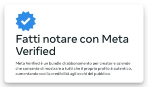 Meta Verified per aziende