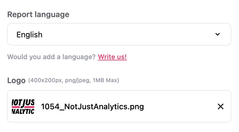 Add logo to a report in NJL